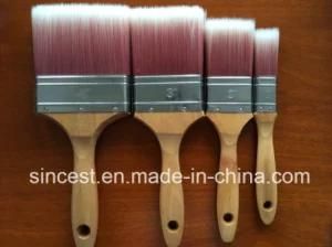Synthetic Solid Tapered Filament Paint Brush with Wooden Handle