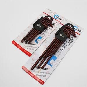Special Long L Wrench Copper Plated Torx Star Key Set