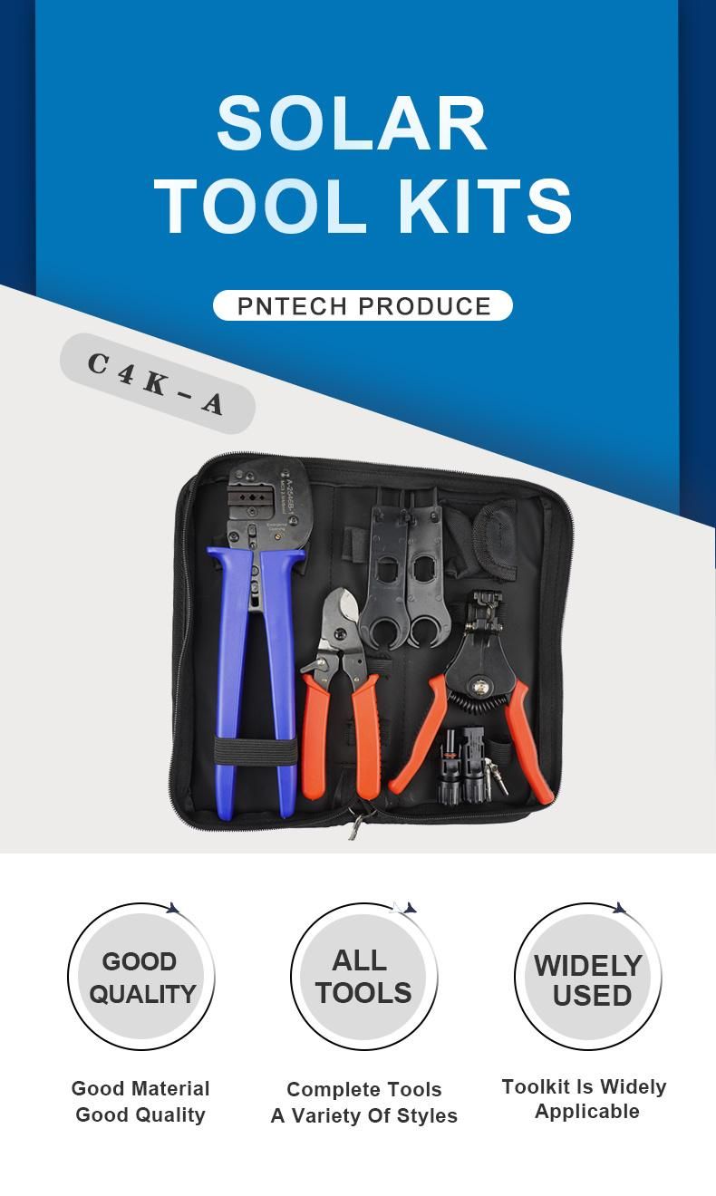 Quality Assurance Solar Crimping Toolkits C4K-D Include Small Crimping Pliers