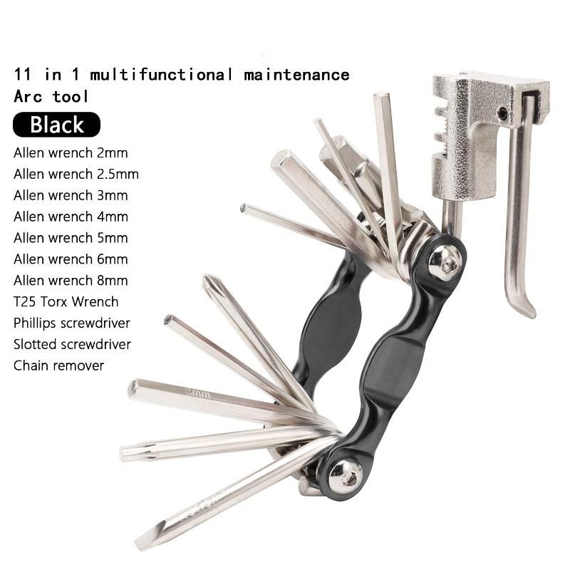 Amazon Hot Mountain Bike Repair Tool Kit Multifunction 11 in 1 Bicycle Repairing Set for Cycling