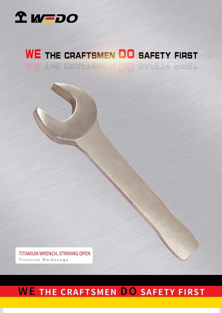 WEDO Titanium Wrench Striking/Slogging Open Spanner Light Weight Non-Magnetic Rust-Proof Corrosion Resistant