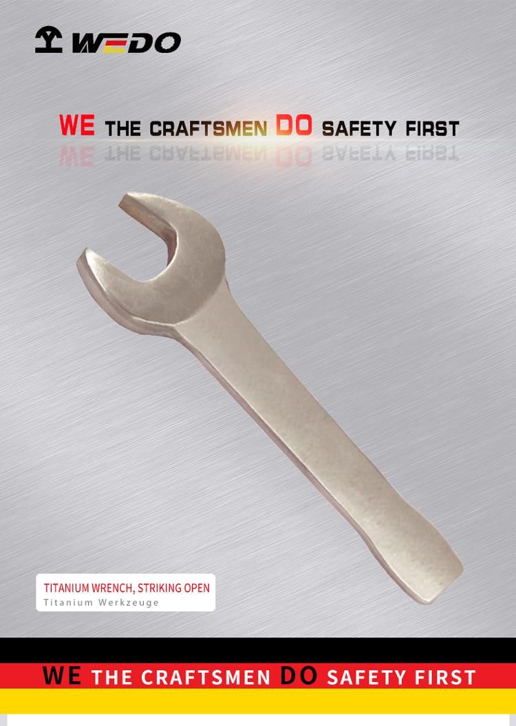 WEDO Titanium Wrench Striking/Slogging Open Spanner Light Weight Non-Magnetic Rust-Proof Corrosion Resistant