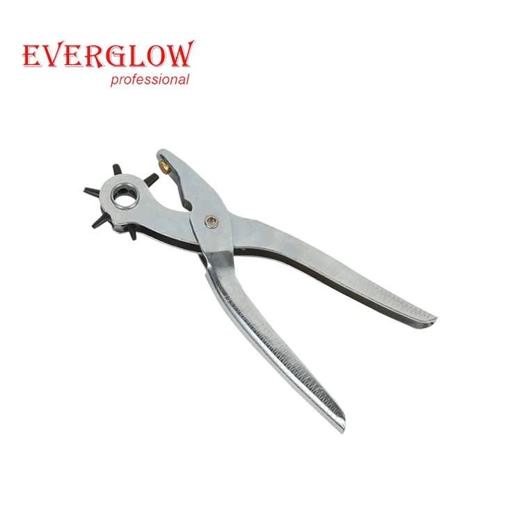 Metal Leather Set Revolving Hole Punch Pliers Belt Hole Puncher