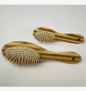 modern Handle Dog Pet Cleaning Brushes Hair Dog Bath Brush Wooden Dog Grooming Brush