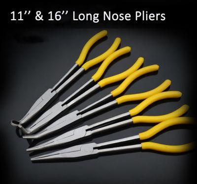 11&prime;&prime; Long Nose Extension Pliers #45 Steel Hand Hardware Tool Set