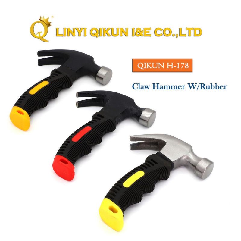 H-170 Construction Hardware Hand Tools Roofing Hammer with Steel Tube Plastic Coatedhandle