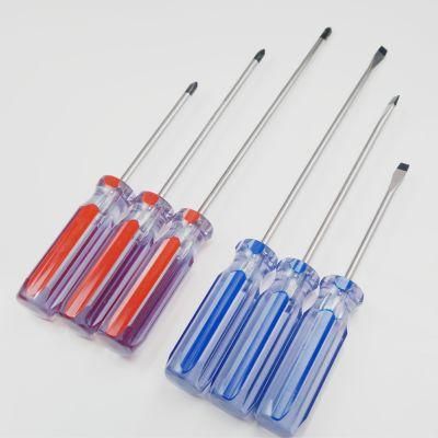 Factory Supplied Transparent Double Head Phillips Flat Screwdriver