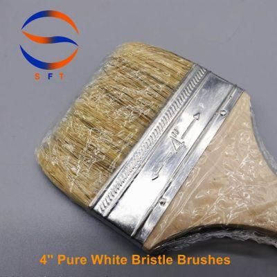 4 Inch Pure Bristle Brushes Paint Brushes for FRP Moulding