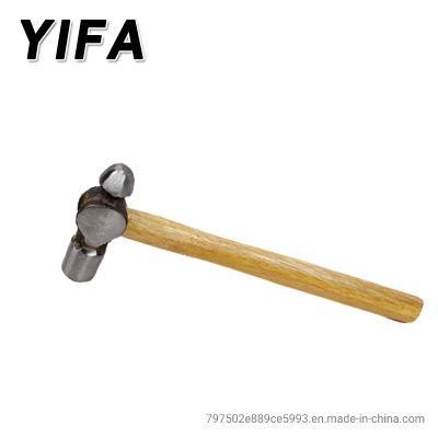 Factory Price Hand Tools Ball Pein Hammer with Wooden Handle