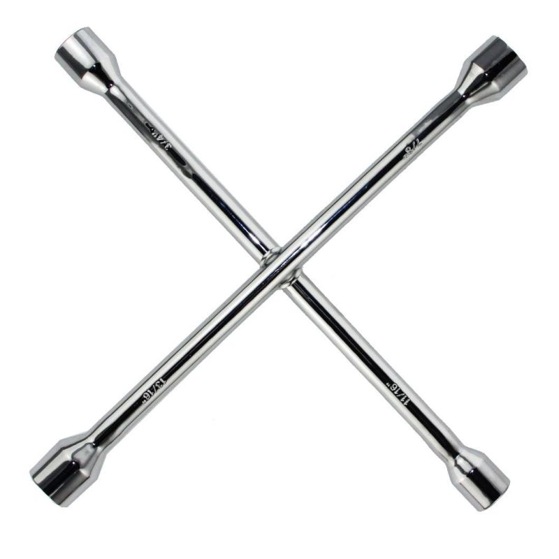 Cross Rim Socket Wrench with Chrome Plated