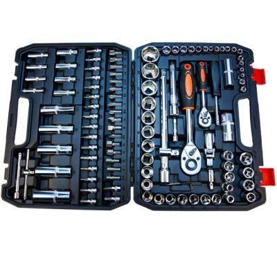 Goldmoon 108 PCS Drive Flexible Head Rotator Ratchet Handle Wrench Socket Set with Mechanical Tools