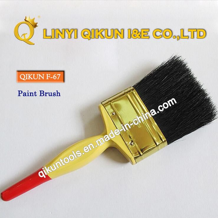 F-63 Hardware Decorate Paint Hand Tools Wooden Handle Bristle Roller Paint Brush