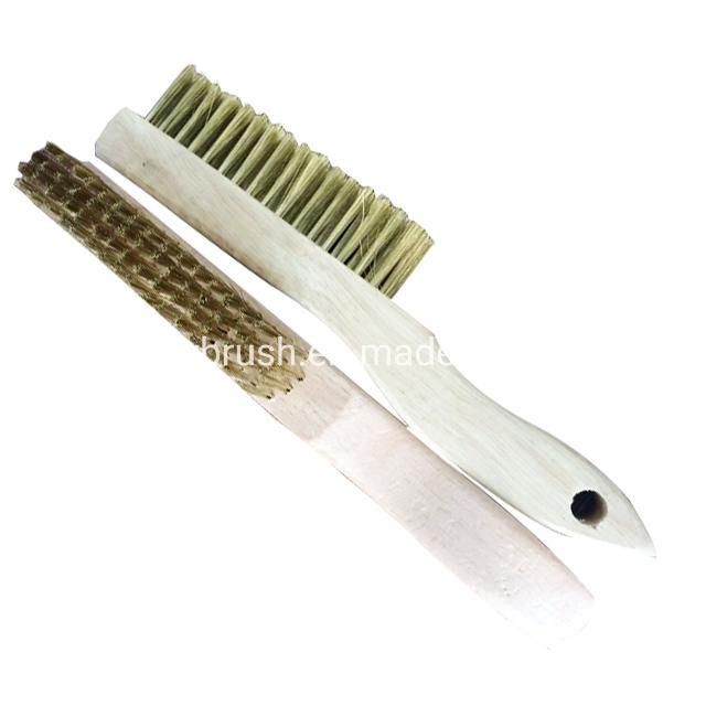 320mm Or350mm Length Wooden Handle Steel Wire Brush (YY-655)