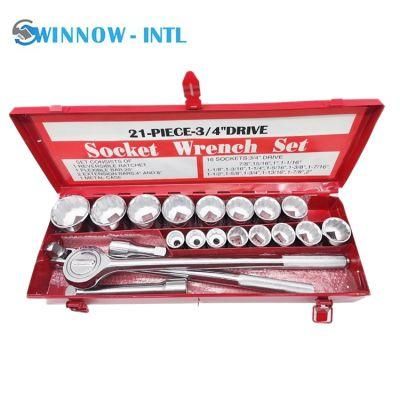 Mechanical Truck Hand Tools Set with Iron Box