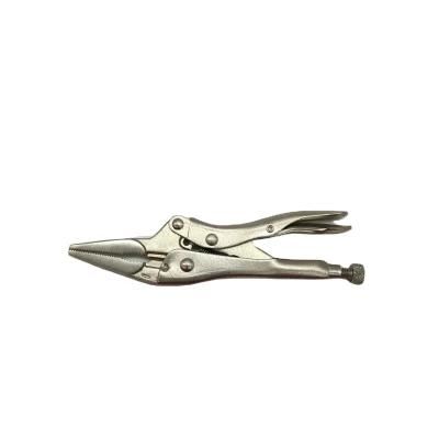 Haoshou HS-51106 Long Nose Squeeze Action Adjustable Vise Locking Pliers Toggle Pliers with Drop Forged Chrome Vanadium Curved Jaws