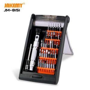 Jakemy 38 in 1 Multifunction Aluminium Alloy Handle DIY Magnetic Repair Tool Kit Mini Screwdriver Set with Plastic Case
