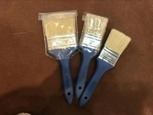 Plastic Handle Paint Brush with White Bristle Material