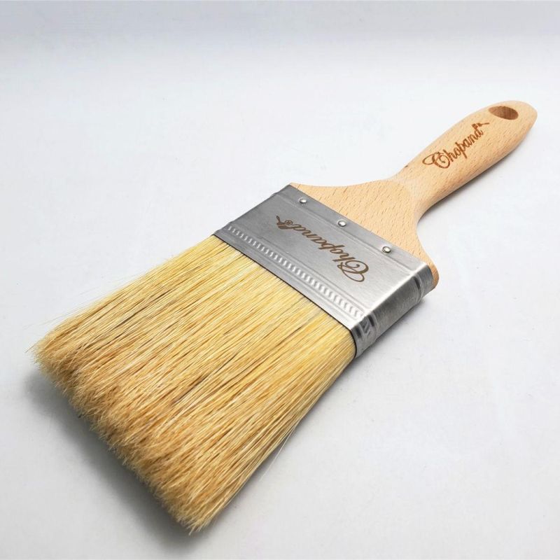 Chopand Nylon Paintbrush China Yellow Wooden Handle Paint Brush