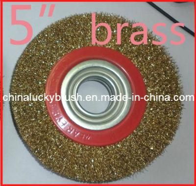 Brass Coated Steel Wire Wheel Brush (YY-234)