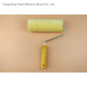 The Latest Version of 2020 Factory Wholesale Hot Sale Cheap High Quality Yellow Acrylic Roller Brush with Yellow Plastic Handle