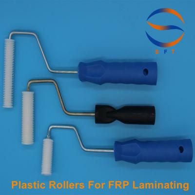 Plastic Screw Finned Rollers Paint Rollers for Fiberglass FRP Laminating