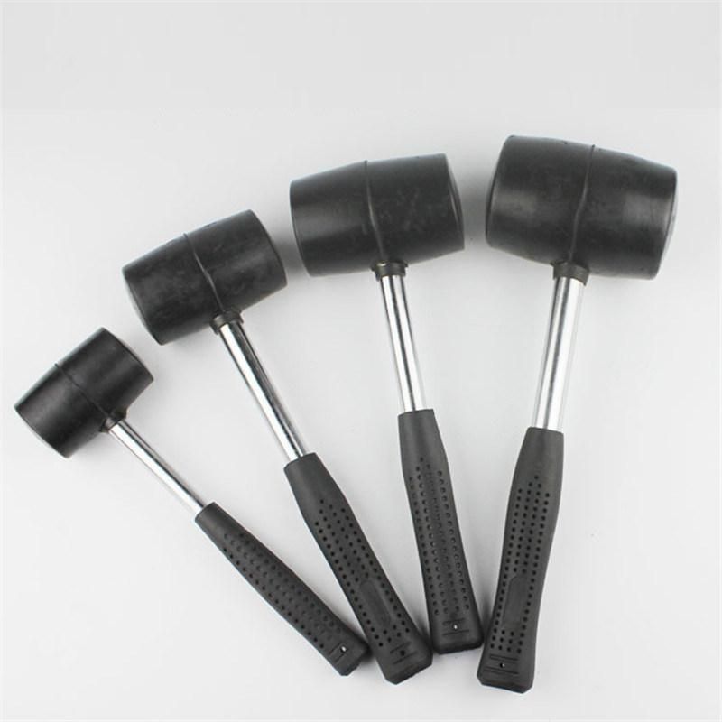 Rubber Hammer Mallet with Steel Handle 24oz