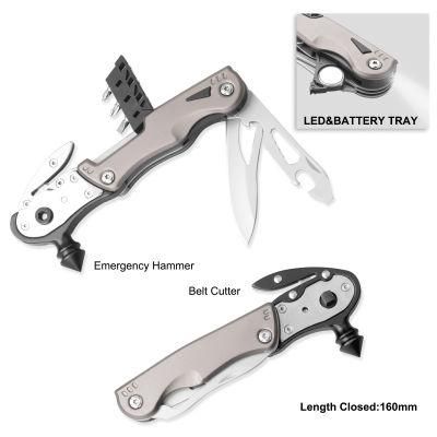 Hot Sale Multifunction Survival Hammer Multi Tool Utility Tool (#8442ASF)