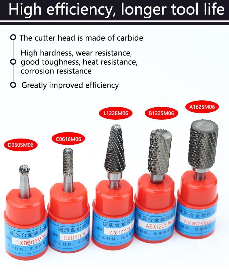 Tungsten Rotary Files Precision Solid Tungsten Carbide Porting Tools Lx1633m06