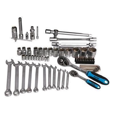 Fixtec 77PCS Socket Wrench Auto Repair Tool Combination Package Mixed Tool Set Hand Tool Kit with Plastic Toolbox Storage Case