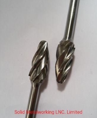 Carbide Burs with machine ground cutting flutes