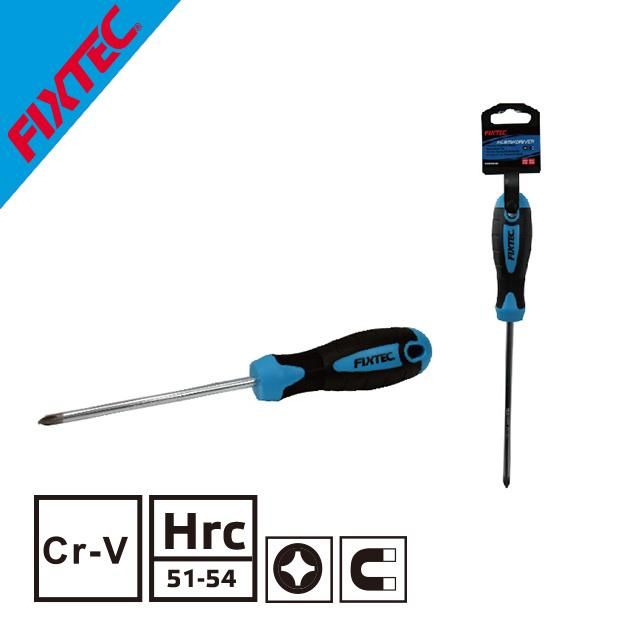 Fixtec Cr-V Pozidriv Screwdriver with Magnetized Tip