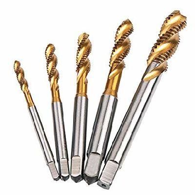 M10*1.5 Titanium Coated HSS Spiral Flute Taps for Blind Hole Process