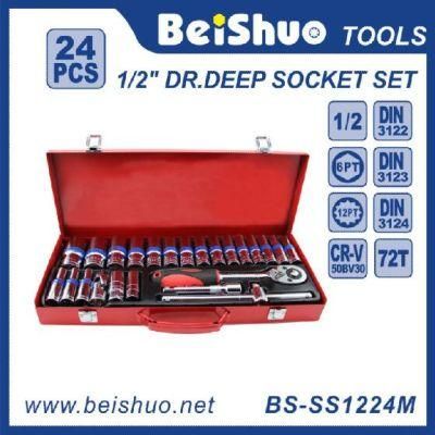 24PC 1/2&prime;&prime; Dr. Socket Set