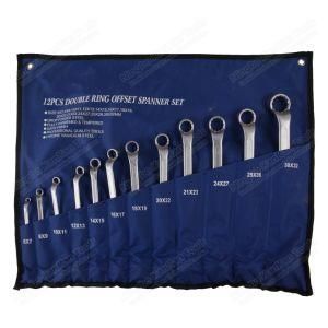 12PCS Double Ring Offset Spanner Set for Hand Tools Wrench DIN838