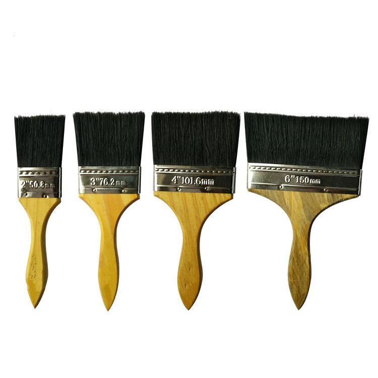 Factory Price Wholesale White Wooden Handle Paint Brush