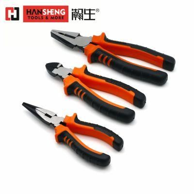 German Type, Professional Hand Tool, Combination Pliers, Side Cutter, Long Nose Pliers