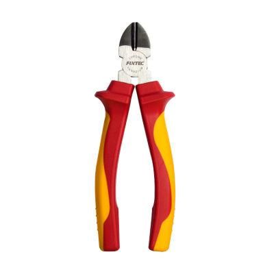 Fixtec Other Hand Tools Cr-V 7 Inch Diagonal Cutting Pliers Tool with VDE Certification