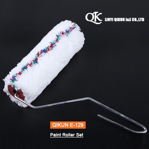 E-127 9" Hardware Decorate Paint Hardware Hand Tools Acrylic Polyester Mixed Yellow Double Strips Fabric Paint Roller Brush
