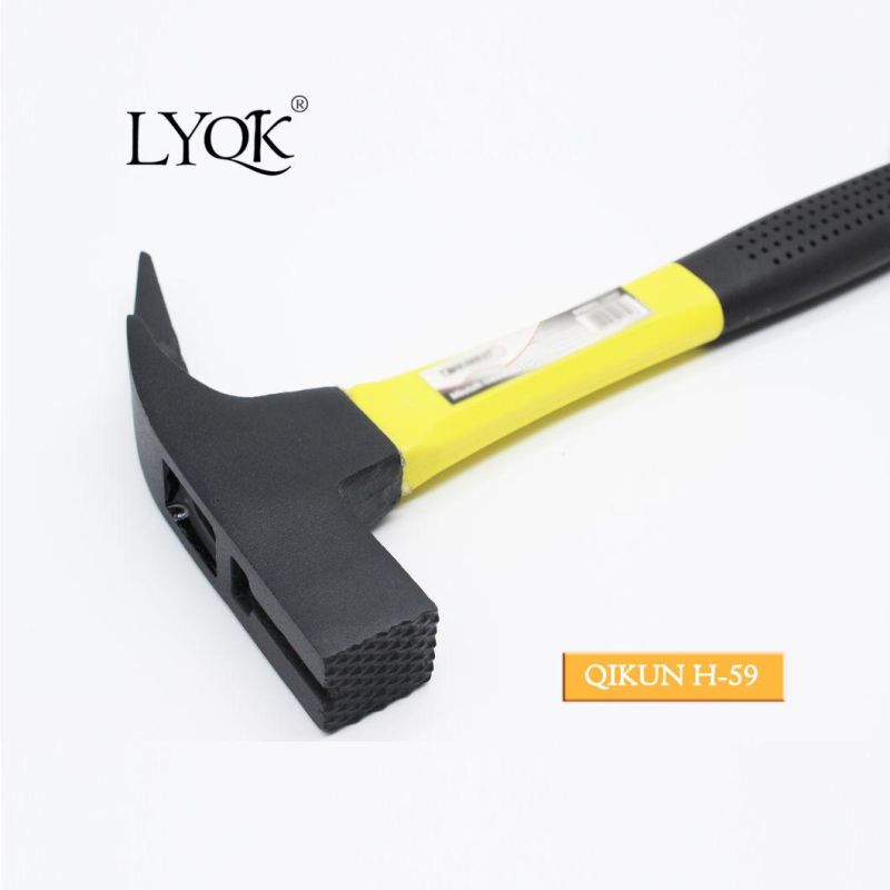 H-58 Construction Hardware Hand Tools Plastic Coated Handle German Type Claw Hammer