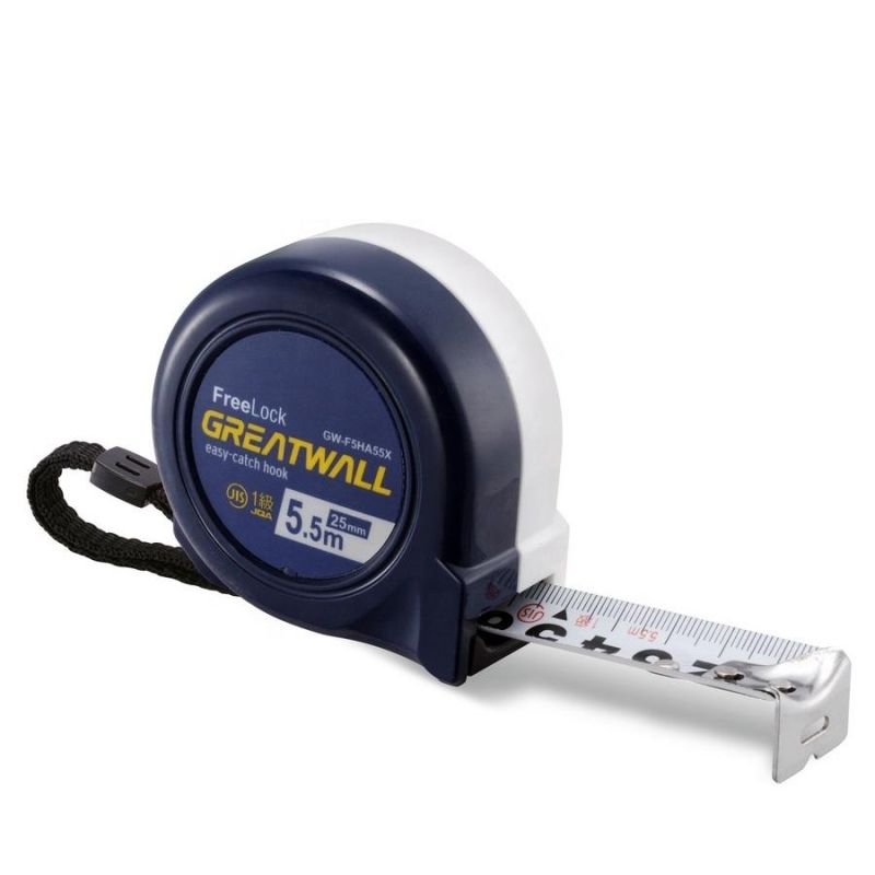 Great Wall Brand Promotional Two Color ABS Case Tape Measure 3m/5m/7.5m Free Stop Cheap Measuring Tape