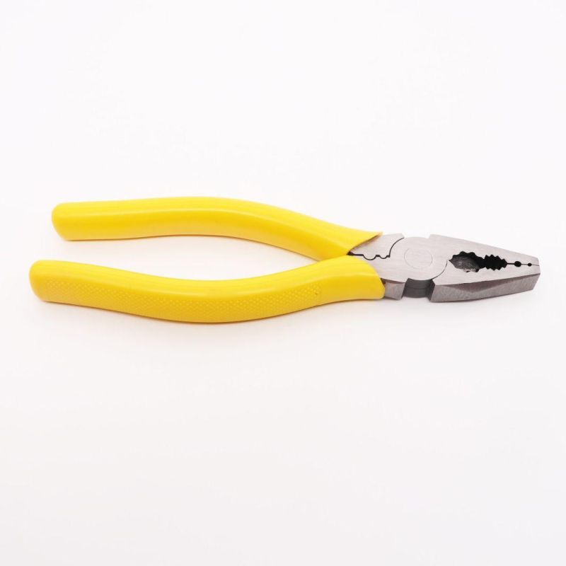 Screw-Thread Steel PVC Handles 8 Inch Durable Combination Pliers