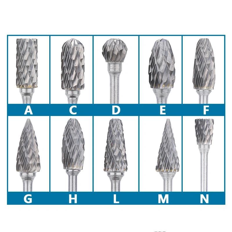 Type a Cylindrical A0616 Tungsten Carbide Rotary Burrs