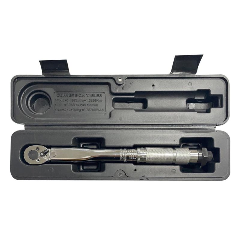 Viktec High Quality Universal Hand Tool 5PC Torque Wrench 1/2 20-210n. M with 17 19 21mm Wheel Sockets
