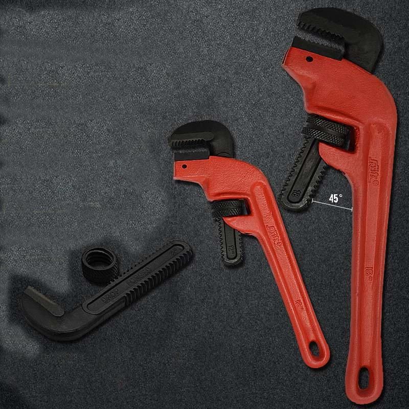 CRV Head Heavy Duty Slanting Pipe Wrench