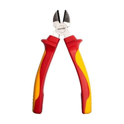 Fixtec VDE Certification Hand Tools Cr-V 7 Inch Diagonal Cutting Pliers Tool