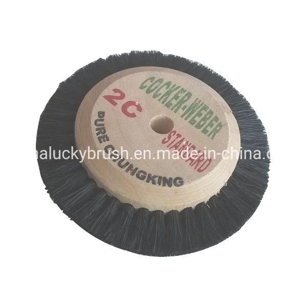 Pig Bristle Small Dental Jewelry Cleaning or Polishing Wheel Round Disc Brush Industrial Brush (YY-994)