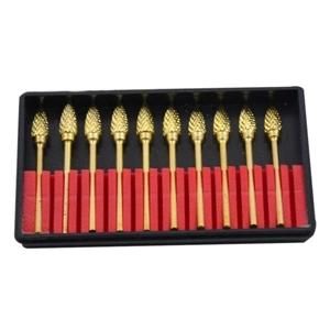 Lk-P21-1 Dental Golden Plated Tungsten Carbide Cutter Price
