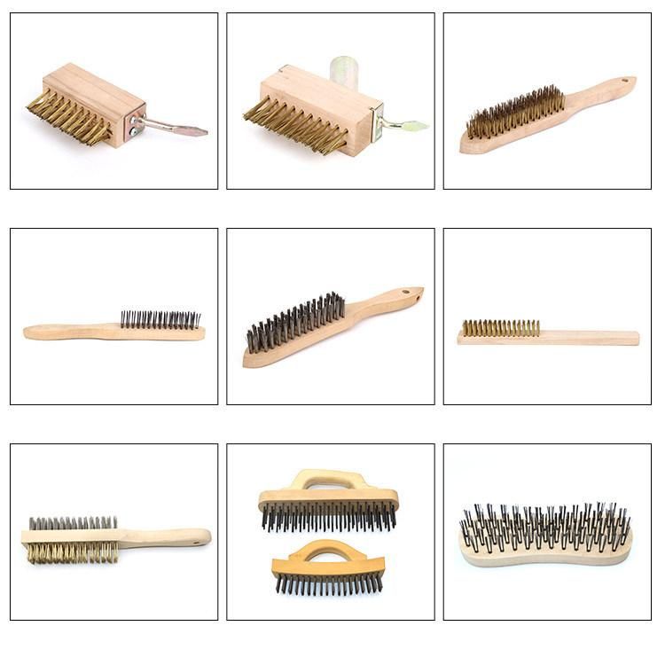 Wooden Handle Steel Wire Brush Brass Wire Brush in Guangzhou