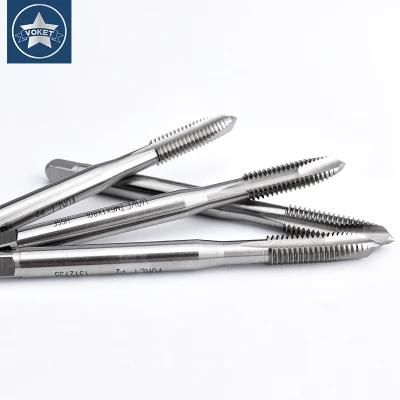 Hsse-M35 JIS Long Shank 80mm Spiral Pointed Taps M2 M2.5 M3 M4 M5 M6 Tapping with Good Cutting Machine Screw Thread Tap