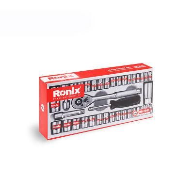 Ronix Tool Set Model Rh-2641 Good Quality 40PCS 3/8 Inch CRV Material Socket Set Ratchet Wrench